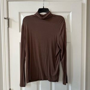 Primark - Brown Stretch Roll Neck - Size XL